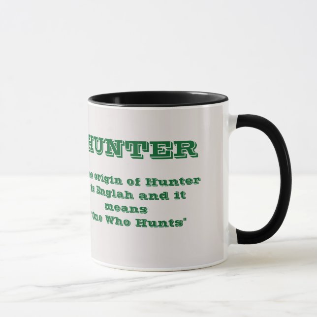 Caneca Mug de Nome HUNTER (Direita)