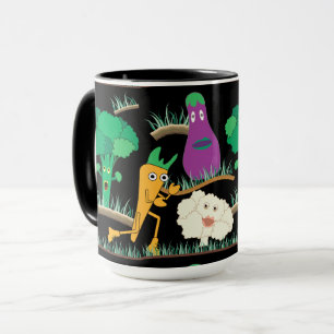 Caneca Mug de padrão de jardim