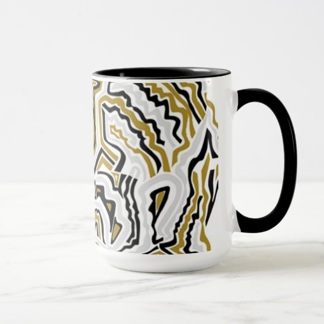 Caneca Mug de padrão étnico (Direita)