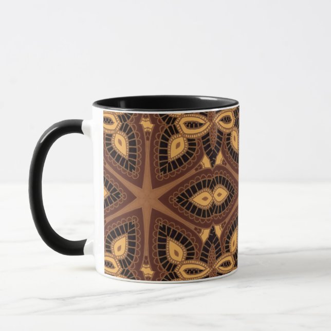 Caneca Mug de padrão tribal (Esquerda)