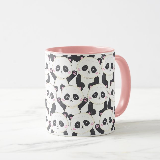 Caneca Mug de Pandas Cuecas (Frente Esquerda)
