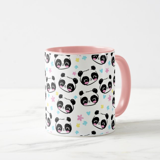 Caneca Mug de Pandas Cuecas (Frente Esquerda)