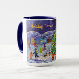 Caneca Mug de paz de feriado no Alasca