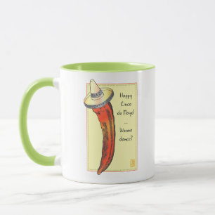 Caneca Mug de Pepper Cinco de Mayo Chili