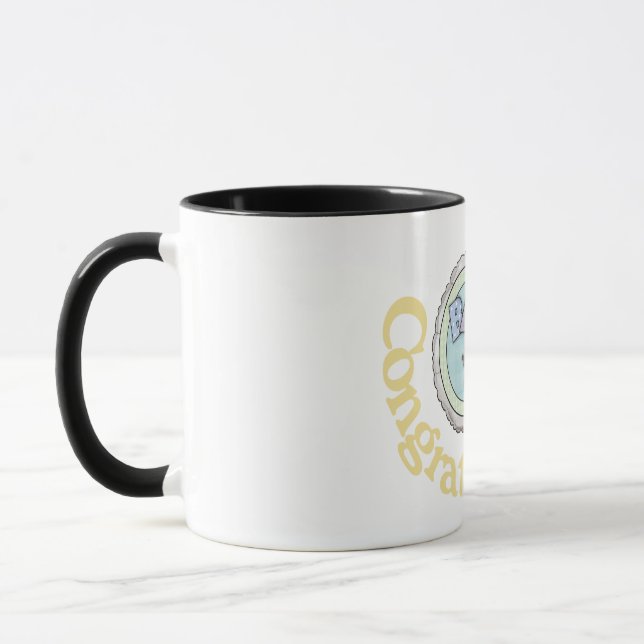 Caneca Mug de presente de chá de fraldas (Esquerda)