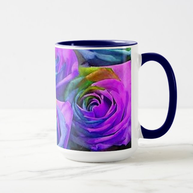Caneca Mug de Rosas multicolores (Direita)