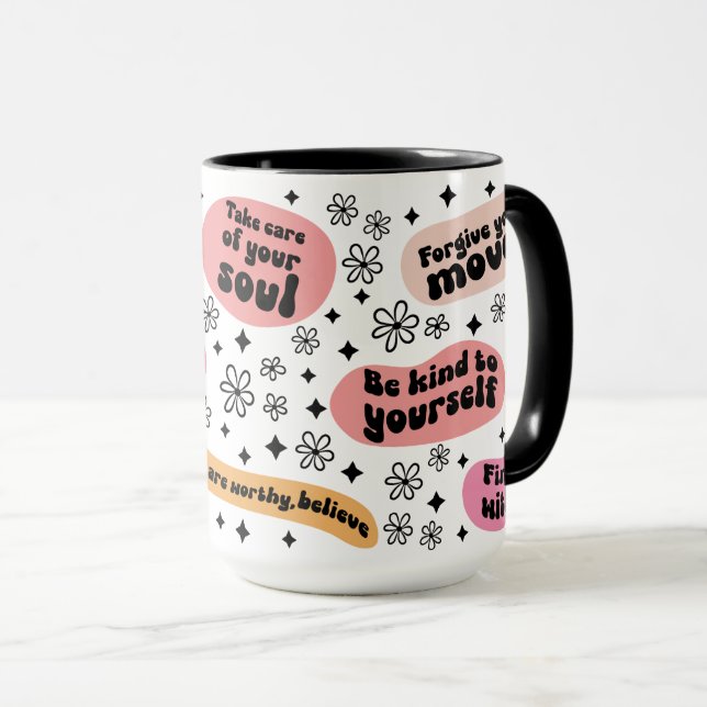 Caneca Mug de Saúde Mental (Frente Esquerda)
