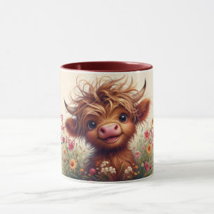 Caneca Mug de Vaca Highland Personalizada com Duas Tonela