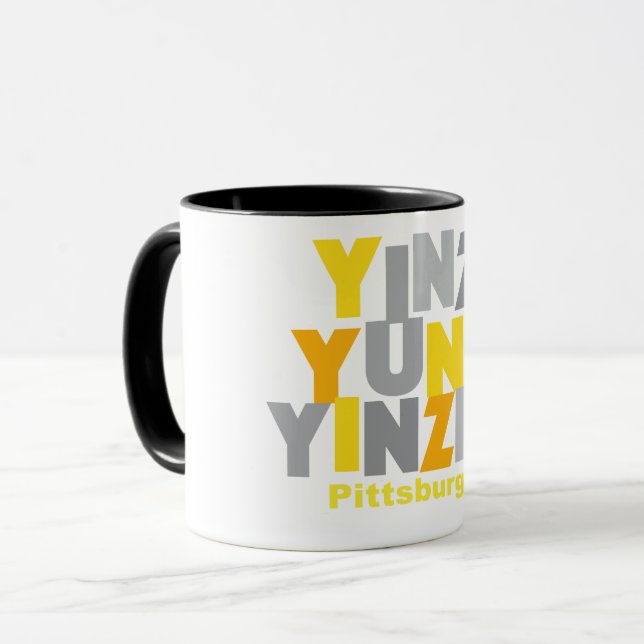 CANECA MUG DE YINZER PITTSBURGH (Frente Esquerda)