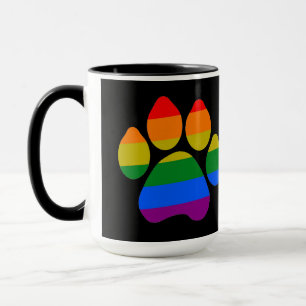 Caneca Mug Diamond Rainbow Paws