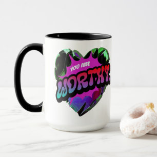 Caneca Mug Digno - Café Motivacional De Autoafirmação
