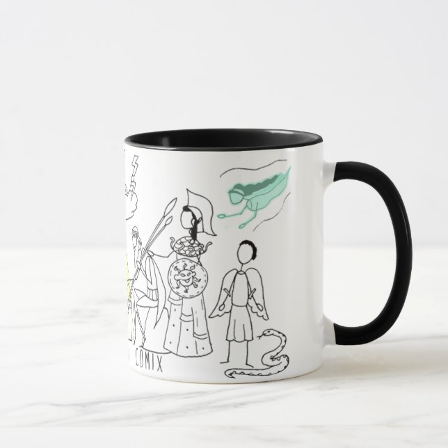 Caneca Mug do logotipo grego Myth Comix (Direita)