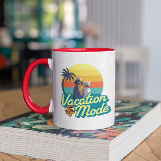 Caneca Mug do modo de férias, férias tropicais