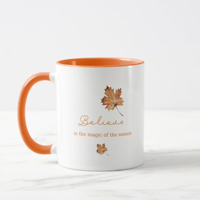 Caneca Mug Fall deixa mágica com mensagens de texto perso (Esquerda)