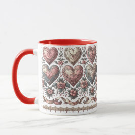 Caneca Mug Floral Vitoriano para o Dia do Namorados