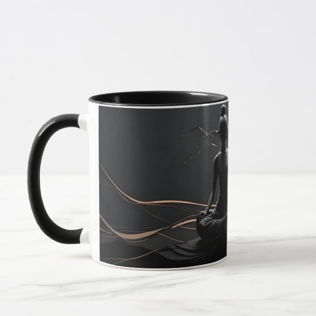 Caneca Mug - Fluxo Silencioso de Meditação (Esquerda)