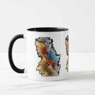 Caneca Mug Humming Bird Gem Bee Emerald Brilliant Topaz