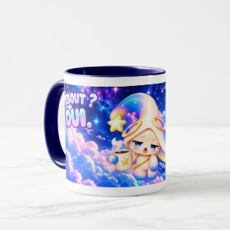 Caneca Mug Humour "Debout ? Oui" - Matins Durs