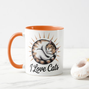 Caneca Mug I AMO GATOS