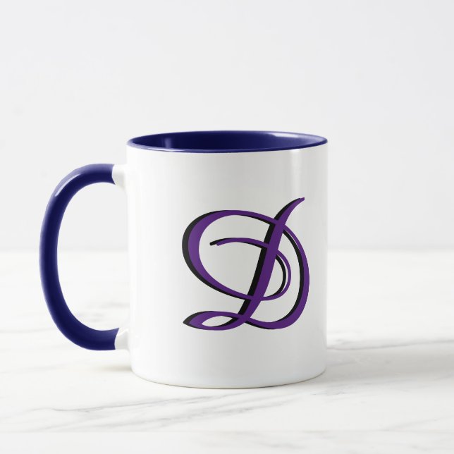 Caneca Mug inicial - presentes personalizados (Esquerda)
