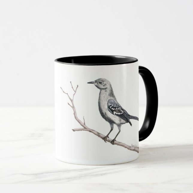 Caneca Mug Inspiracional do Texas Mockingbird (Frente Esquerda)
