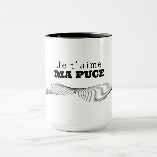Caneca Mug Je t’aime Ma Puce (Centro)
