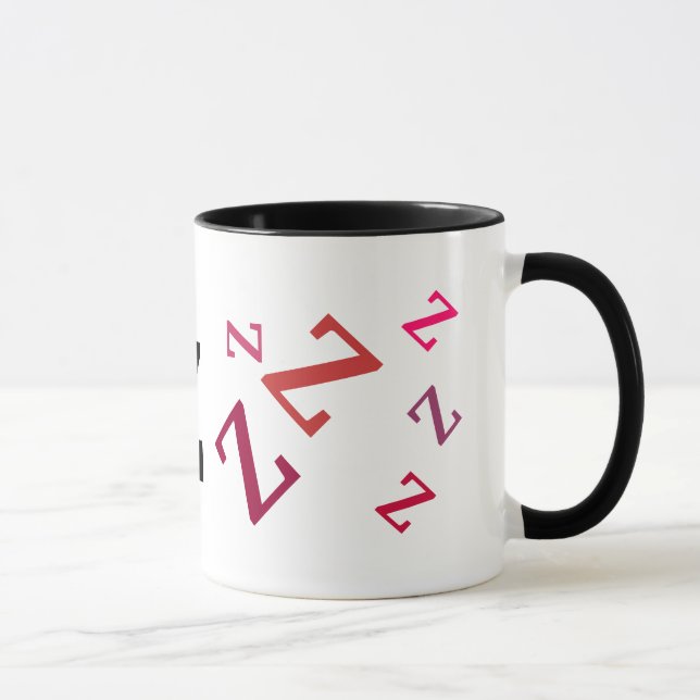 Caneca Mug - Letras Vermelhas Múltiplas (Direita)
