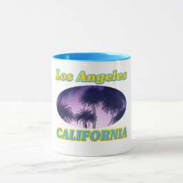Caneca Mug "Los Angeles California Palm Trees"