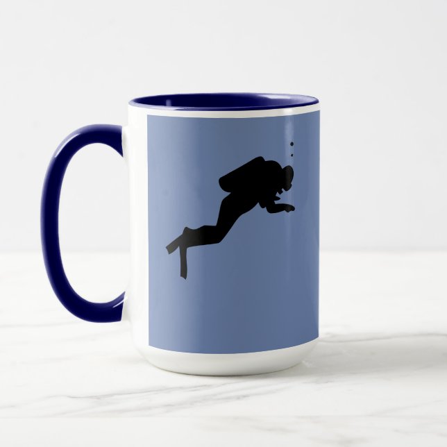 Caneca Mug - Mergulhadores e Tartarugas (Esquerda)