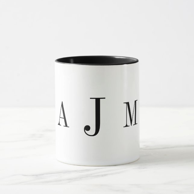 Caneca Mug Monograma Personalizado (Centro)
