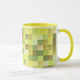 Caneca Mug Mosaico Amarelo