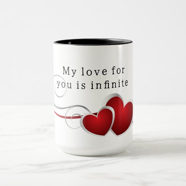 Caneca Mug My love for you is infinite (Centro)