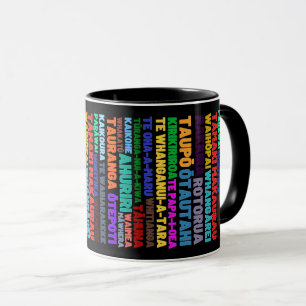 Caneca Mug neozelandesa de Kiwi Place Names