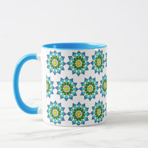 Caneca Mug - Padrão Blue Mandala