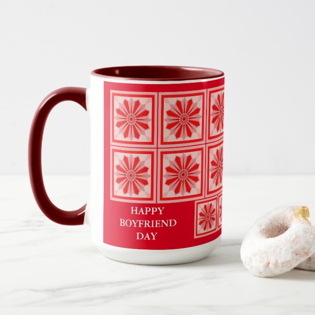 Caneca Mug para um presente de NAMORADO dia (Com Donut)