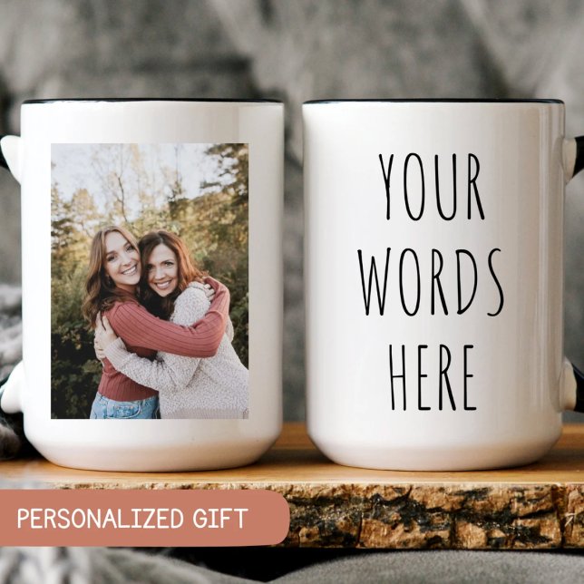 Caneca Mug personalizado com foto e textura Vovó (Criador carregado)