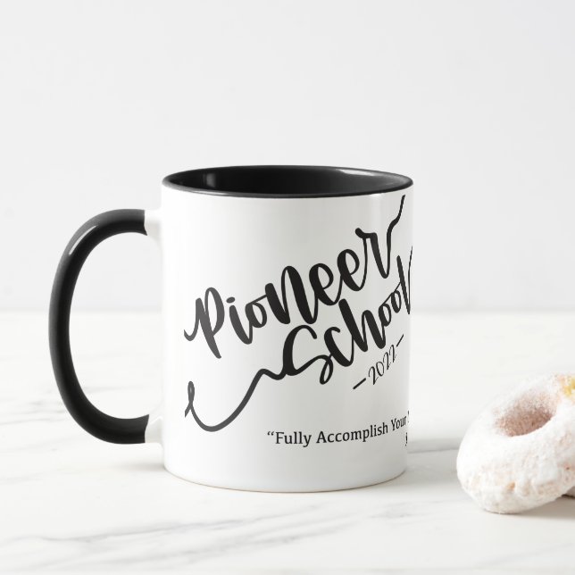 Caneca Mug Personalizado Da Escola Pioneira 2022 (Com Donut)