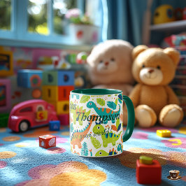 Caneca Mug personalizado de empreendimento Kawaii Dinossa