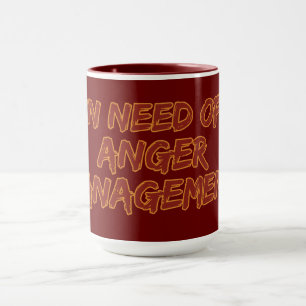 Caneca Mug personalizado do Gerenciamento de Raiva - esco
