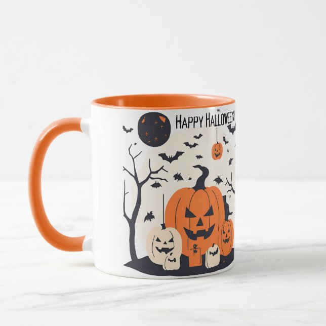 Caneca Mug primitivo de Halloween (Esquerda)