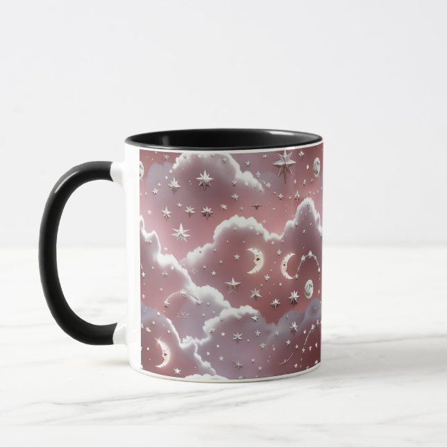 Caneca Mug - Quartz Pink Celestial Moon (Esquerda)
