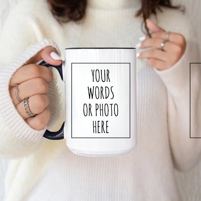 Caneca Mug que pode ser personalizado com texto ou foto (Criador carregado)