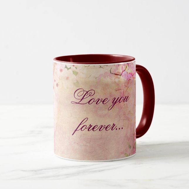 Caneca Mug Romântico (Personalizável) (Frente Esquerda)