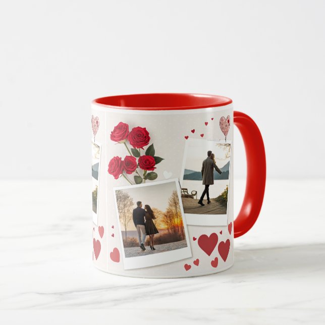 Caneca Mug Romântico - Presente perfeito para Casais (Frente Esquerda)