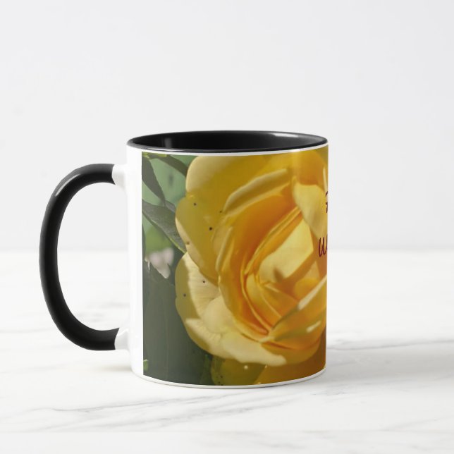 Caneca Mug Rosa Amarelo (Esquerda)
