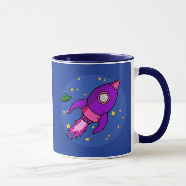 Caneca Mug roxo roxo de bolso (Direita)