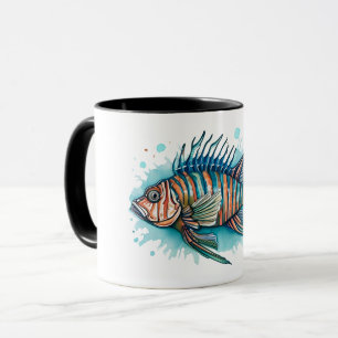 Caneca Mug - Série Watercolor: Lionfish