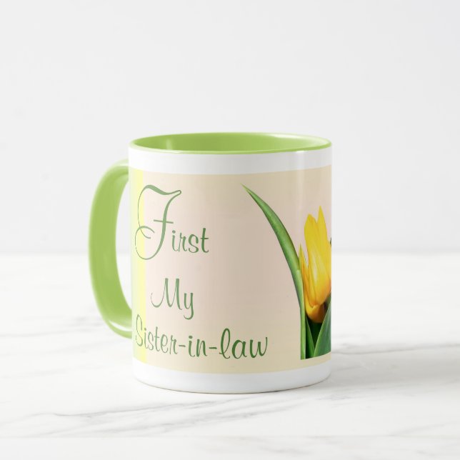 Caneca Mug Sister-in-law - Primeiro e para sempre (Frente Esquerda)