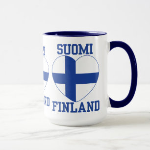 Caneca Mug SUOMI FINLAND - escolha estilo e cor