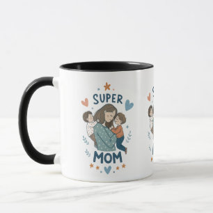 Caneca Mug "Super MOM" - Celebre a maternidade todos os d